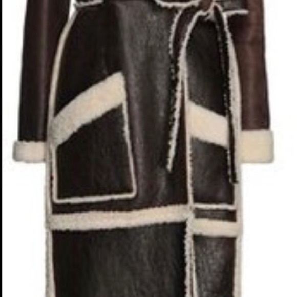 NWOT LUXURY COAT for Winter: 100% Shearling Dark brown lamb leather coat - New - Picture 6 of 14